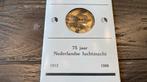 KLu 75 jaar - 1913-1988 - Herrinneringsmapje met munt (2x), Ophalen of Verzenden, Patch, Badge of Embleem
