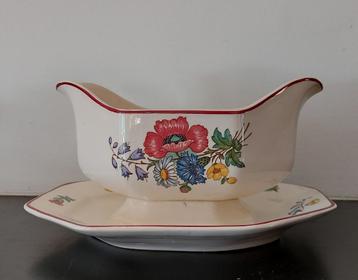 Antiek Villeroy & Boch Saar sauskom Fleurs des Champs 1900 beschikbaar voor biedingen