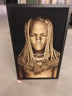 Mondiart black (himba girl)75x125 kunst, Huis en Inrichting, Ophalen of Verzenden, Zo goed als nieuw, Minder dan 50 cm
