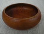 vintage schaaltjes voor snacks teak hout 3 stuks, Ophalen of Verzenden, Zo goed als nieuw
