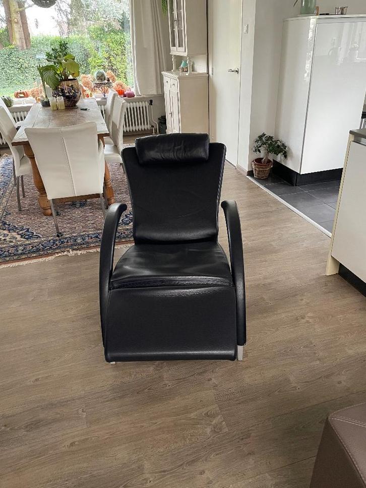 Rolf Benz 3100 relaxfauteuil, Huis en Inrichting, Fauteuils, Gebruikt, Leer, Metaal, 50 tot 75 cm, 75 tot 100 cm, Ophalen