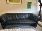 Originele zwarte Corbusier bank, Ophalen, Minder dan 75 cm, Driepersoons, Leer
