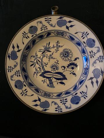 Antiek Warmhoudbord Delfts Blauw beschikbaar voor biedingen
