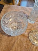 Kristal Schaal, Vaas & Asbak Set, Antiek en Kunst, Antiek | Glas en Kristal, Ophalen