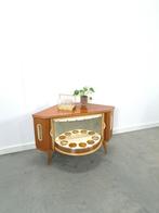 Mid-century draaibare barkast, drankenkast, Huis en Inrichting, Ophalen of Verzenden, Gebruikt