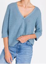 leuk denimblauw vestje van Maison Anje model Lacomete mt M/S, Blauw, Maison Anje, Zo goed als nieuw, Ophalen