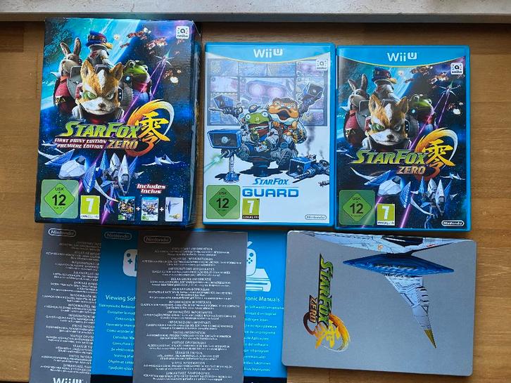 Starfox zero first print edition wii u, Spelcomputers en Games, Games | Nintendo Wii U, Zo goed als nieuw, Sport, 3 spelers of meer