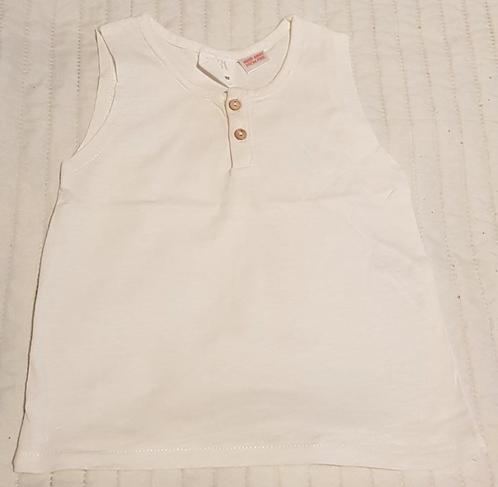 Zara tshirt mt 80 babykleding wit beige knopen hemdje shirt, Kinderen en Baby's, Babykleding | Maat 80, Zo goed als nieuw, Jongetje