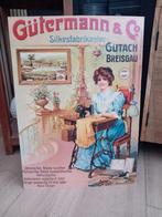 Vintage Gütermann & Co. Reclameposter, Ophalen of Verzenden, Gebruikt, Reclamebord