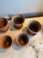 Terracotta potten, gebruikt, Amsterdam De Baarsjes, Tuin en Terras, Bloempotten, Ophalen, Gebruikt, Rond, Binnen