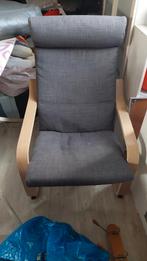 Comfortabele fauteuil met voetenbank IKEA Poäng serie, Huis en Inrichting, Fauteuils, Ophalen, Minder dan 75 cm, Scandinavisch
