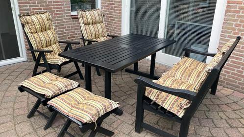 Set tuinstoelkussens voor 2 stoelen, een bank en 2 krukjes, Tuin en Terras, Tuinmeubel-accessoires, Zo goed als nieuw, Ophalen