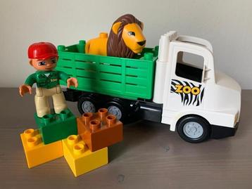 Duplo 6172 - Zoo Vrachtwagen met Leeuw en Verzorger beschikbaar voor biedingen