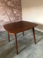 Vintage, uitschuifbare houten eettafel, Ophalen, Gebruikt, Vintage, 50 tot 100 cm