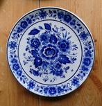 3 wandborden Delfts blauw handwerk bloemen 19 cm, Ophalen of Verzenden