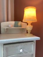 Vintage mid century albasten tafellamp, Ophalen of Verzenden, Mid Century, Minder dan 50 cm