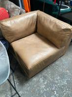 Comfortable bruine hoek fauteuil/ stoel, Ophalen of Verzenden, Zo goed als nieuw, 75 tot 100 cm