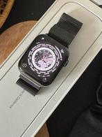 Apple Watch Series 8 45mm Stainless Steel, Sieraden, Tassen en Uiterlijk, Smartwatches, Afstand, Zwart, IOS, Ophalen of Verzenden