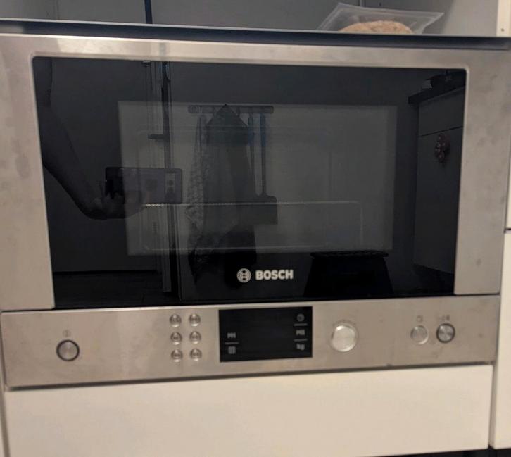 Bosch Inbouw Magnetron, Witgoed en Apparatuur, Magnetrons, Gebruikt, Inbouw, Magnetron, 45 tot 60 cm, Ophalen