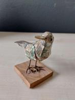 Vogeltje van parelmoer, handgemaakt, Ophalen