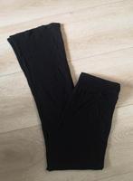 Rib gebreide high waist flared broek ZGAN maat 36 / S, Zwart, Ophalen of Verzenden, Zo goed als nieuw, Maat 36 (S)