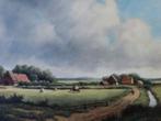J. H. Brolsma (1909-1990) - Landschap met boerderijen, Antiek en Kunst, Kunst | Schilderijen | Klassiek, Ophalen of Verzenden