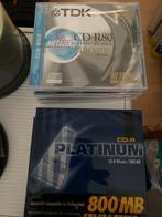 Lege CD-R's TDK & Platinum, Ophalen, Nieuw, Cd, Op spindel