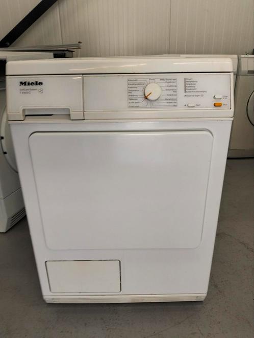 Miele T8403C condensdroger, Witgoed en Apparatuur, Wasdrogers, Gebruikt, Condens, Voorlader, 6 tot 8 kg, 85 tot 90 cm, Anti-kreukfase