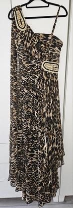 Feestjurk/ galajurk/ abiye/ jurk/ gelegenheidsjurk, Galajurk, Bruin, Ophalen of Verzenden, Onbekend