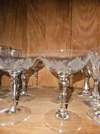 Mooie antieke glaasjes met bloemmotief, Ophalen of Verzenden, Zo goed als nieuw, Overige typen