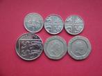 Engeland setje munten 5, 10 en 20 Pence 1987 / 2014., Postzegels en Munten, Munten | Europa | Niet-Euromunten, Setje, Overige landen