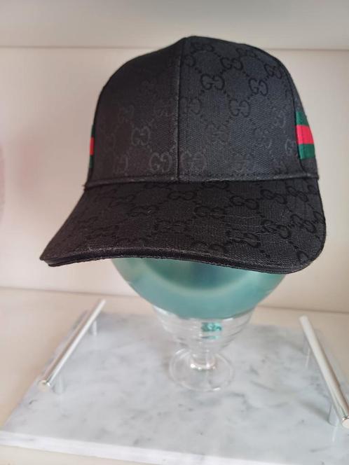 Zwarte Gucci Pet, Kleding | Heren, Hoeden en Petten, Nieuw, Pet, One size fits all, Ophalen of Verzenden