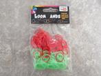NIEUW 200 rood en groene loom bandjes 5 zakjes voor 10,00, Ophalen of Verzenden, Nieuw, Knutselen