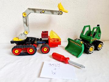Technisch Duplo Toolo set 3587 shovel+ brandweervoertuig beschikbaar voor biedingen
