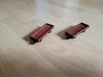 2x Marklin goederenwagons oud type ijzer, Wisselstroom, Gebruikt, Wagon, Ophalen of Verzenden