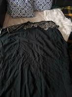 Indonesische Sarong - Zwart met sierlijke rand, Maat 38/40 (M), Zwart, Ophalen of Verzenden, Zo goed als nieuw