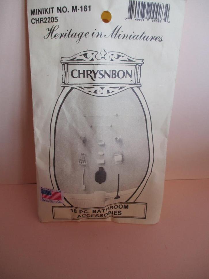 poppenhuis acc. voor de badkamer kunstsof, Verzamelen, Poppenhuizen en Toebehoren, Zo goed als nieuw, Decoratie, Ophalen of Verzenden