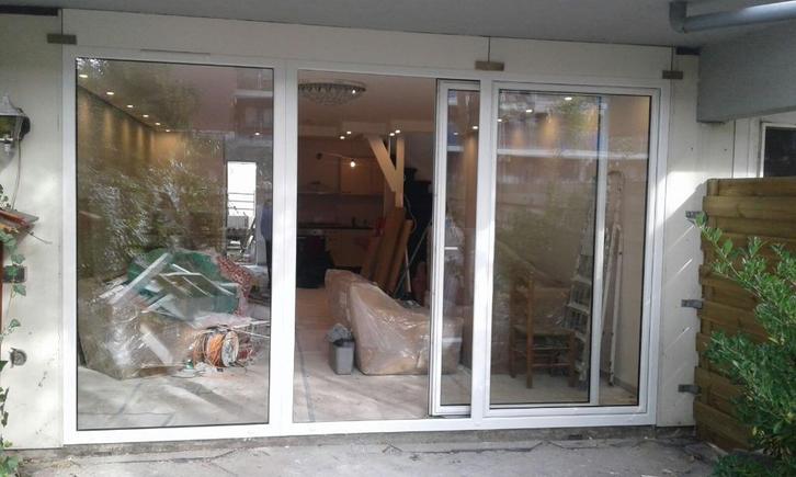 3-delige schuifpuien / kunststof/ 4500 x 2200. Vele kleuren, Doe-het-zelf en Verbouw, Kozijnen en Schuifpuien, Nieuw, Schuifpui