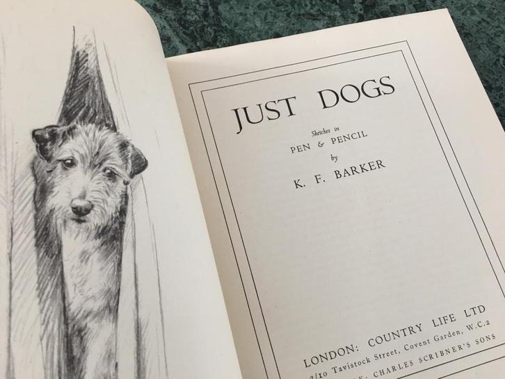 Just Dogs, sketches in pen & pencil 1948. (hondentekeningen), Boeken, Dieren en Huisdieren, Zo goed als nieuw, Honden, Ophalen of Verzenden