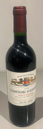 Château d'Estéau 1998 Haut-Médoc, Verzamelen, Frankrijk, Ophalen of Verzenden, Zo goed als nieuw, Rode wijn