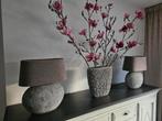 2 tafellampen met beton look voet, Ophalen, Zo goed als nieuw, Minder dan 50 cm