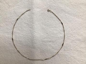 Sier halsketting…ovaaltjes…zilver 925 + LZ ZI…38 cm…nieuwst… beschikbaar voor biedingen