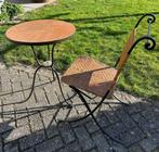 Ophalen in Gellicum! Bistro set: tafeltje + stoel, Tuin en Terras, Ophalen, Gebruikt