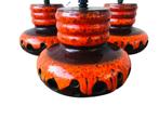 Vintage retro West-Germany hanglampen lampen   oranje, Huis en Inrichting, Lampen | Hanglampen, Ophalen of Verzenden, Zo goed als nieuw