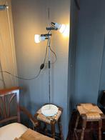 Vintage Standlamp met Drie Spots, Huis en Inrichting, Lampen | Vloerlampen, Ophalen of Verzenden, Gebruikt, Metaal, 150 tot 200 cm