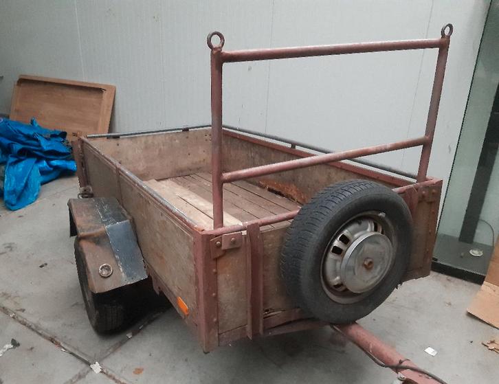 Aanhanger enkelasser 108 x 210 opknapper, Auto diversen, Aanhangers en Bagagewagens, Gebruikt, Ophalen