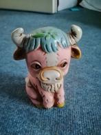 Spaarpot stiertje, Ophalen of Verzenden, Gebruikt, Steen, Aardewerk of Keramiek, Dier