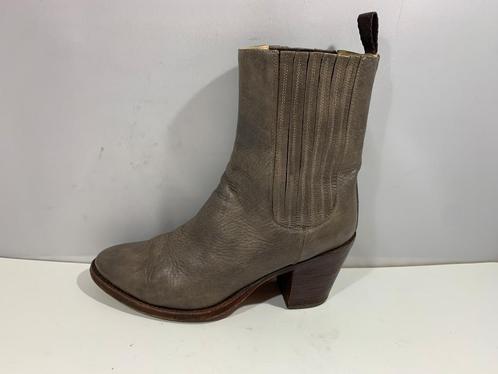 Tony Mora, maat 38. Stoere grijze cowboy laarsjes, Kleding | Dames, Schoenen, Zo goed als nieuw, Lage of Enkellaarzen, Grijs, Verzenden