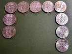10 zilv. rijksdaalders, Kon. Juliana, jaren '60, Koningin Juliana, Zilver, Ophalen of Verzenden, Losse munt