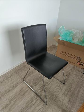 Eettafelstoelen 4x leer IKEA Lillånäs beschikbaar voor biedingen